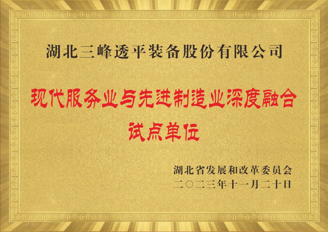 現(xiàn)代服務業(yè)與先進制造業(yè)深度融合試點單位